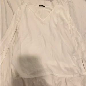 White Zara Vneck